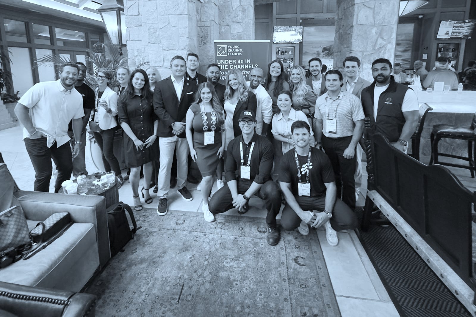 YCL members at the YCL happy hour at Telarus Partner Summit, Gaylord Texan, Dallas, August 2026